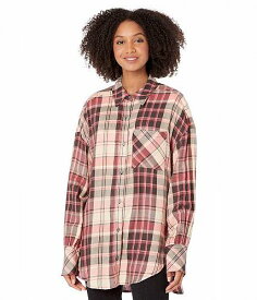 送料無料 サンクチュアリ Sanctuary レディース 女性用 ファッション ボタンシャツ Dropped Shoulder Tunic - Harmony Plaid