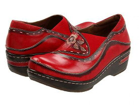 送料無料 ラーティスト L&#039;Artiste by Spring Step レディース 女性用 シューズ 靴 クロッグ Burbank - Red