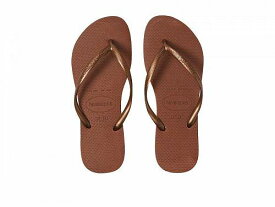 送料無料 ハワイアナス Havaianas レディース 女性用 シューズ 靴 サンダル Slim Flip Flop Sandal - Rust/Metallic Copper