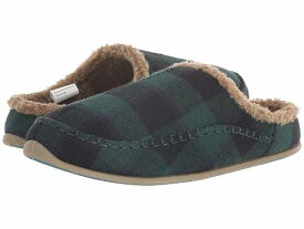 送料無料 デアスタッグズ Deer Stags メンズ 男性用 シューズ 靴 スリッパ Nordic Slipper - Dark Green/Black