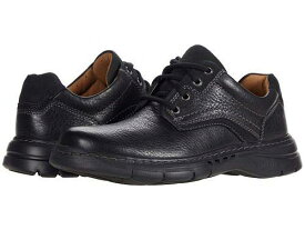 送料無料 クラークス Clarks メンズ 男性用 シューズ 靴 オックスフォード 紳士靴 通勤靴 Un Brawley Pace - Black Tumbled Leather