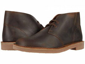 送料無料 クラークス Clarks メンズ 男性用 シューズ 靴 ブーツ チャッカブーツ Bushacre 3 - Dark Brown Leather