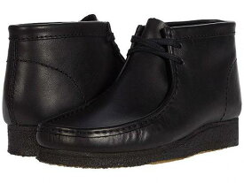 送料無料 クラークス Clarks メンズ 男性用 シューズ 靴 ブーツ チャッカブーツ Wallabee Boot - Black Leather