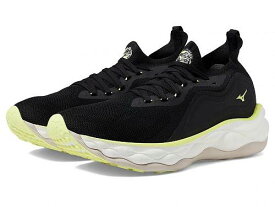 送料無料 ミズノ Mizuno メンズ 男性用 シューズ 靴 スニーカー 運動靴 Wave Neo Ultra - Undyed Black/Luminous