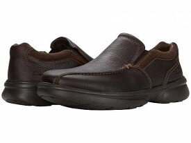 送料無料 クラークス Clarks メンズ 男性用 シューズ 靴 ローファー Bradley Step - Brown Tumbled Leather