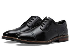 送料無料 ナンブッシュ Nunn Bush メンズ 男性用 シューズ 靴 オックスフォード 紳士靴 通勤靴 Calderone Cap Toe Oxford - Black