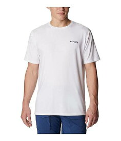 送料無料 コロンビア Columbia メンズ 男性用 ファッション Tシャツ PFG(TM) Triangle Fill Tech Tee Short Sleeve - White/PFG Elements Graphic