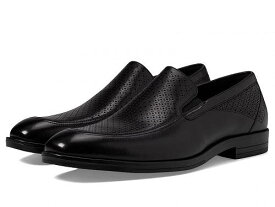 送料無料 ステーシーアダムス Stacy Adams メンズ 男性用 シューズ 靴 オックスフォード 紳士靴 通勤靴 Aiden Moc Toe Slip-On Loafer - Black