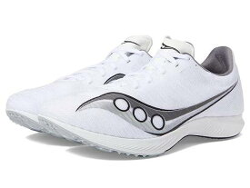 送料無料 サッカニー Saucony メンズ 男性用 シューズ 靴 スニーカー 運動靴 Velocity MP - White/Silver