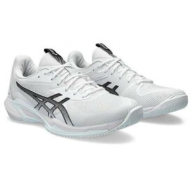 送料無料 アシックス ASICS メンズ 男性用 シューズ 靴 スニーカー 運動靴 Solution Speed FF 3 Tennis Shoe - White/Black