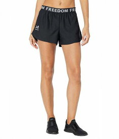 送料無料 アンダーアーマー Under Armour レディース 女性用 ファッション ショートパンツ 短パン New Freedom Playup Shorts - Black/Mod Gray