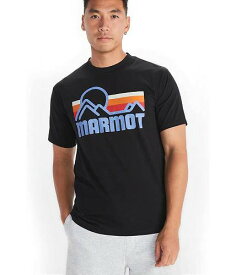 送料無料 マーモット Marmot メンズ 男性用 ファッション Tシャツ Coastal Tee Short Sleeve - Black