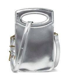 送料無料 Madewell レディース 女性用 バッグ 鞄 バックパック リュック The Toggle Phone Bag in Specchio Leather - Silver