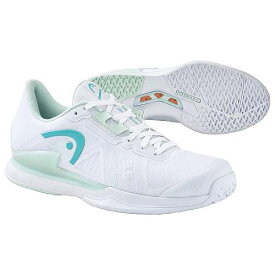 送料無料 ヘッド HEAD レディース 女性用 シューズ 靴 スニーカー 運動靴 Sprint Pro 3.5 Tennis Shoes - White/Aqua