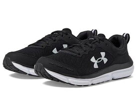 送料無料 アンダーアーマー Under Armour レディース 女性用 シューズ 靴 スニーカー 運動靴 Charged Assert 10 - Black/Black/White