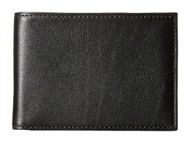 送料無料 ボスカ Bosca メンズ 男性用 ファッション雑貨 小物 財布 Nappa Vitello Small Bi-Fold Wallet - Black Leather