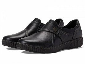 送料無料 クラークス Clarks レディース 女性用 シューズ 靴 ローファー ボートシューズ Caroline Pearl - Black Leather