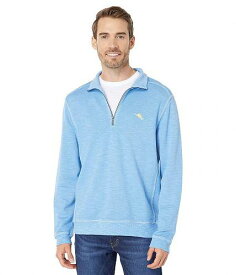 送料無料 トミーバハマ Tommy Bahama メンズ 男性用 ファッション パーカー スウェット Tobago Bay 1/2 Zip Pullover - Mountain Bluebell