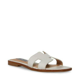 送料無料 スティーブマデン Steve Madden レディース 女性用 シューズ 靴 サンダル Hadyn Sandal - White Leather