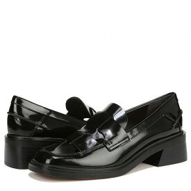送料無料 フランコサルト Franco Sarto レディース 女性用 シューズ 靴 ヒール Gene Cut Out Heeled Loafers - Black Leather