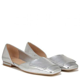 送料無料 フランコサルト Franco Sarto レディース 女性用 シューズ 靴 フラット Tracy Square Toe Flat - Silver Metallic