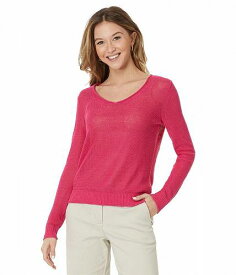 送料無料 トミーバハマ Tommy Bahama レディース 女性用 ファッション セーター Cedar Linen LS V-Neck - Pink