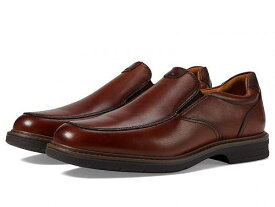 送料無料 フローシャイム Florsheim メンズ 男性用 シューズ 靴 オックスフォード 紳士靴 通勤靴 Norwalk Moc Toe Slip-On - Cognac