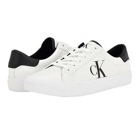 送料無料 カルバンクライン Calvin Klein メンズ 男性用 シューズ 靴 スニーカー 運動靴 Rex - White/Black