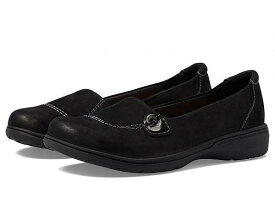 送料無料 クラークス Clarks レディース 女性用 シューズ 靴 フラット Carleigh Lulin - Black Nubuck