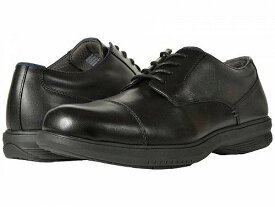 送料無料 ナンブッシュ Nunn Bush メンズ 男性用 シューズ 靴 オックスフォード 紳士靴 通勤靴 Melvin Street Cap Toe Oxford with KORE Slip Resistant Walking Comfort Technology - Black