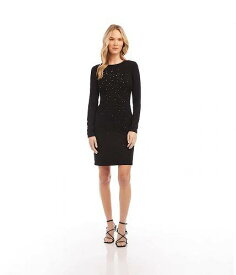 送料無料 カレンケーン Karen Kane レディース 女性用 ファッション ドレス Sparkle Sheath Dress - Black