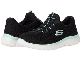 送料無料 スケッチャーズ SKECHERS レディース 女性用 シューズ 靴 スニーカー 運動靴 Summits-Cool Classic - Black/Turquoise