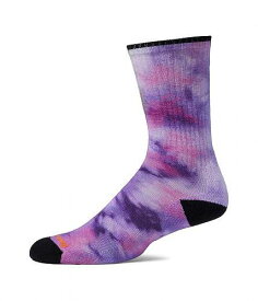 送料無料 スマートウール Smartwool ファッション ソックス 靴下 Athletic Far Out Tie-Dye Print Crew - Purple Iris