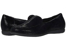 送料無料 トロッターズ Trotters レディース 女性用 シューズ 靴 ローファー ボートシューズ Deanna - Black Mini Dots Leather