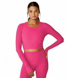 送料無料 ビヨンドヨガ Beyond Yoga レディース 女性用 ファッション Tシャツ Performance Knit Resilient Cropped Pullover - Pink Energy