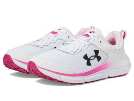 送料無料 アンダーアーマー Under Armour レディース 女性用 シューズ 靴 スニーカー 運動靴 Charged Assert 10 - White/Rebel Pink/Black