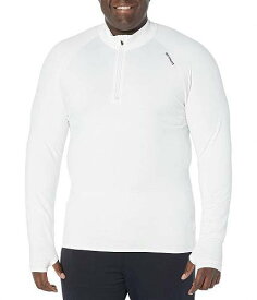 送料無料 ホットチリーズ Hot Chillys メンズ 男性用 ファッション アクティブシャツ Micro-Elite Chamois Zone Zip-T - White/White