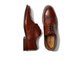 送料無料 フローシャイム Florsheim メンズ 男性用 シューズ 靴 オックスフォード 紳士靴 通勤靴 Rucci Wing Tip Oxford - Cognac Smooth