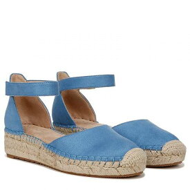 送料無料 ナチュラライザー Naturalizer レディース 女性用 シューズ 靴 サンダル Wren Ankle Strap Low Heel Espadrille - Linen Blue Fabric