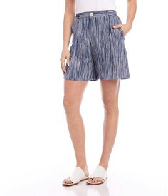 送料無料 カレンケーン Karen Kane レディース 女性用 ファッション ショートパンツ 短パン High-Waist Pleated Shorts - Blue
