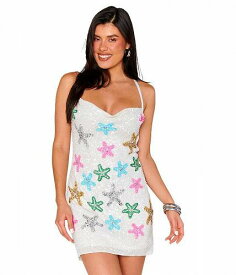 送料無料 ショーミーユアムームー Show Me Your Mumu レディース 女性用 ファッション ドレス Suzanna Slip Dress - Starfish Beaded Sequins