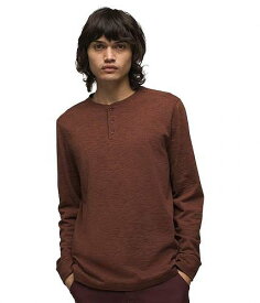 送料無料 プラナ Prana メンズ 男性用 ファッション Tシャツ Ronnie Henley II Standard Fit - Cacao Heather