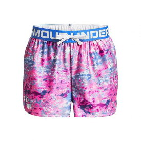 送料無料 アンダーアーマー Under Armour Kids 女の子用 ファッション 子供服 ショートパンツ 短パン Play Up Shorts (Big Kids) - Water/White