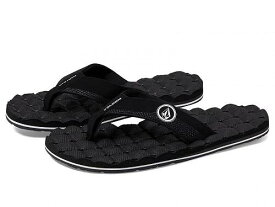 送料無料 ヴォルコム Volcom メンズ 男性用 シューズ 靴 サンダル Recliner Sandals - Black/White