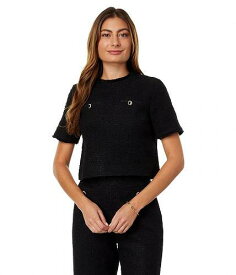 送料無料 テッドベイカー Ted Baker レディース 女性用 ファッション Tシャツ Katyyj Woven Tee with Welt Pockets - Black