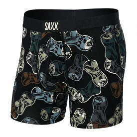 送料無料 サックスアンダーウエアー SAXX UNDERWEAR メンズ 男性用 ファッション 下着 Vibe Super Soft Boxer Brief - Friday Night Camo/Black