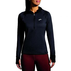 送料無料 ブルックス Brooks レディース 女性用 ファッション パーカー スウェット Notch Thermal Hoodie 2.0 - Black