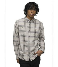 送料無料 プラナ Prana メンズ 男性用 ファッション ボタンシャツ Dolberg Flannel Shirt Standard Fit - Pebble Grey