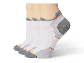 送料無料 スマートウール Smartwool レディース 女性用 ファッション ソックス 靴下 Run Zero Cushion Low Ankle Socks 3-Pack - White