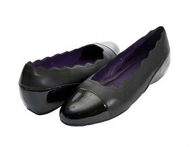 送料無料 ヴァネリ Vaneli レディース 女性用 シューズ 靴 フラット Picot - Black Nappa/Black Patent
